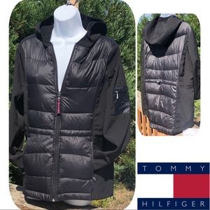 Tommy Hilfiger 🦆Down Hooded Jacket Black size large